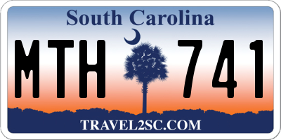 SC license plate MTH741