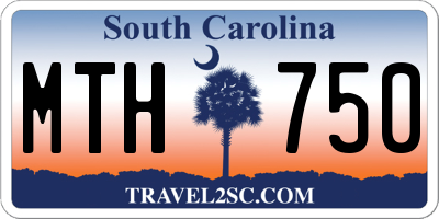 SC license plate MTH750