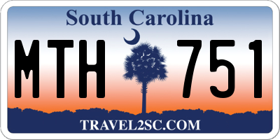SC license plate MTH751