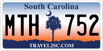 SC license plate MTH752