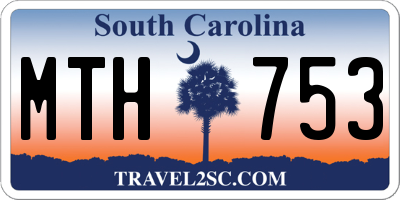 SC license plate MTH753