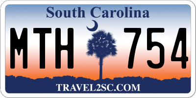 SC license plate MTH754