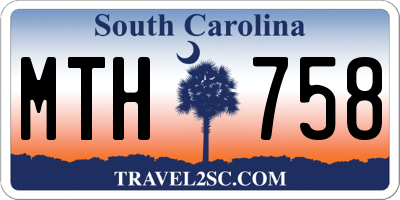 SC license plate MTH758