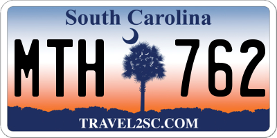SC license plate MTH762