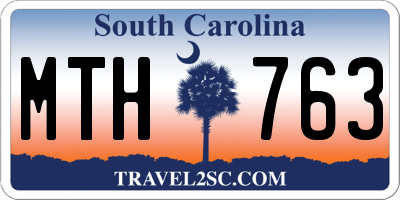 SC license plate MTH763