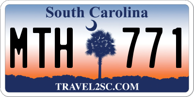 SC license plate MTH771