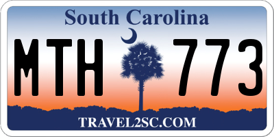 SC license plate MTH773
