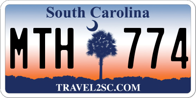SC license plate MTH774