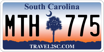 SC license plate MTH775