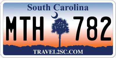 SC license plate MTH782