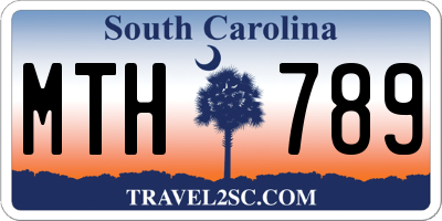 SC license plate MTH789