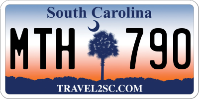 SC license plate MTH790