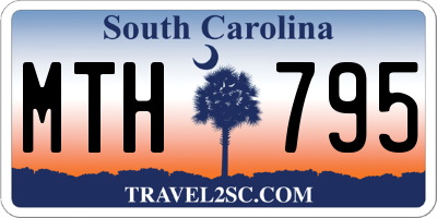 SC license plate MTH795