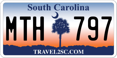 SC license plate MTH797