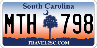 SC license plate MTH798