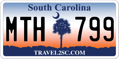 SC license plate MTH799