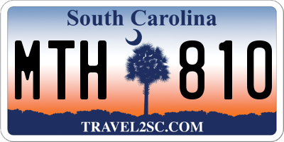 SC license plate MTH810