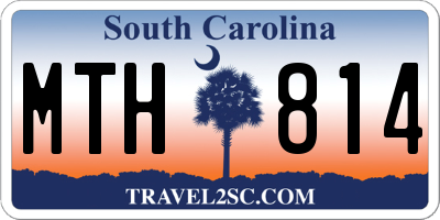 SC license plate MTH814