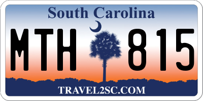SC license plate MTH815