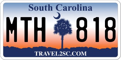 SC license plate MTH818