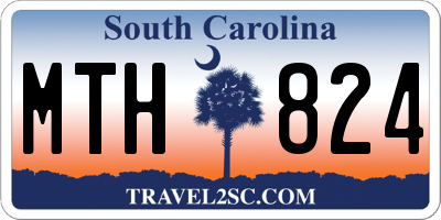 SC license plate MTH824