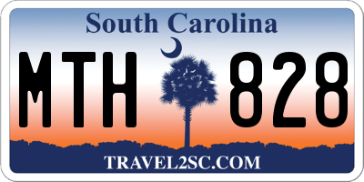 SC license plate MTH828