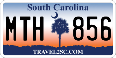 SC license plate MTH856