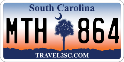 SC license plate MTH864