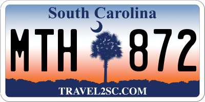 SC license plate MTH872