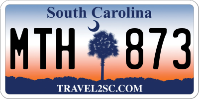 SC license plate MTH873