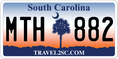 SC license plate MTH882