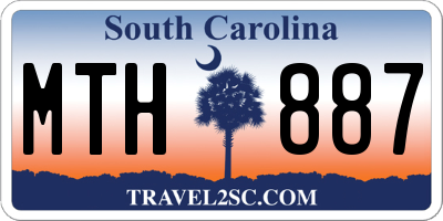 SC license plate MTH887