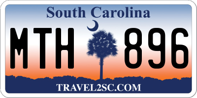 SC license plate MTH896