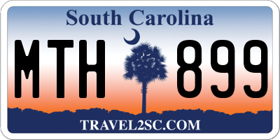 SC license plate MTH899