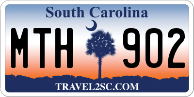 SC license plate MTH902