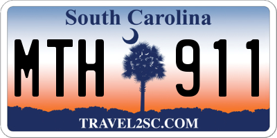 SC license plate MTH911