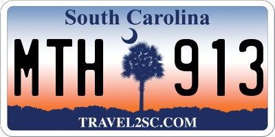 SC license plate MTH913