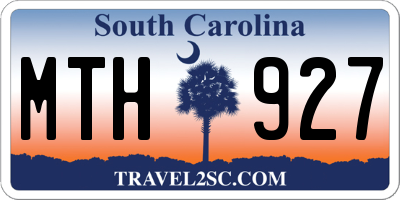 SC license plate MTH927