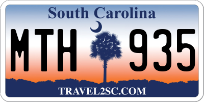 SC license plate MTH935