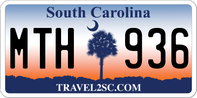 SC license plate MTH936