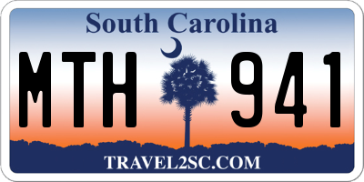 SC license plate MTH941