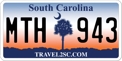 SC license plate MTH943