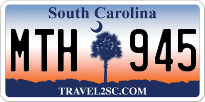 SC license plate MTH945