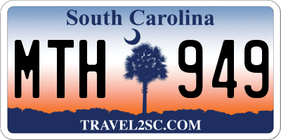SC license plate MTH949