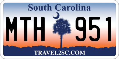 SC license plate MTH951