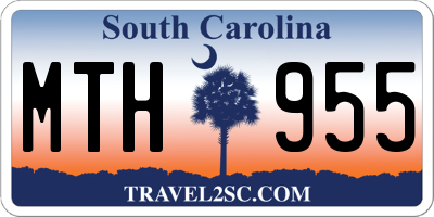 SC license plate MTH955