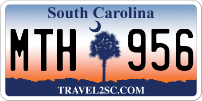 SC license plate MTH956
