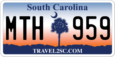SC license plate MTH959