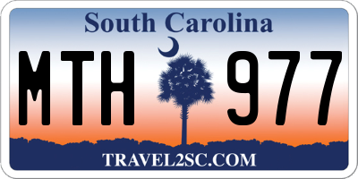 SC license plate MTH977
