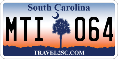 SC license plate MTI064